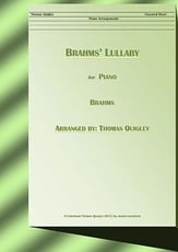 Brahms' Lullaby piano sheet music cover